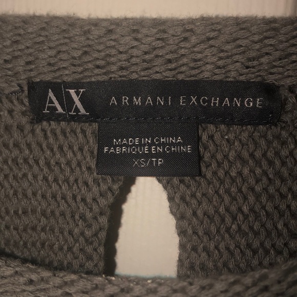 Armani Exchange Cropped Sweater with cutout detail - Picture 4 of 6